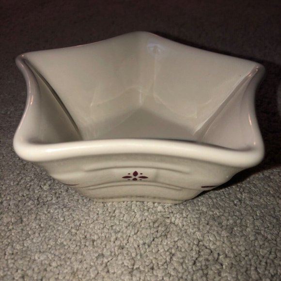 Longaberger‎ Pottery Woven Traditions Small Star Bowl Holiday - Picture 5 of 11